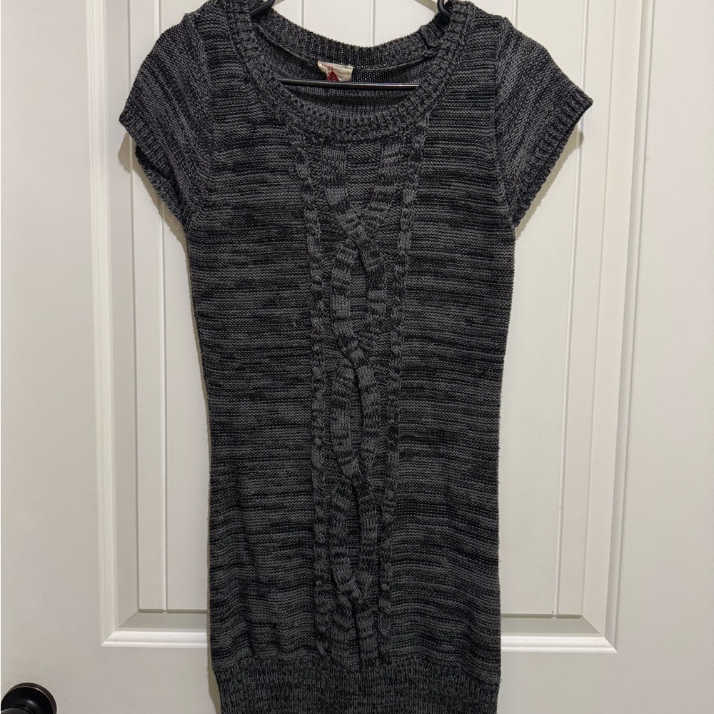 Lei Charcoal Knit Top